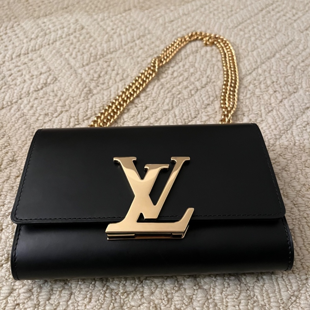 Louis Vuitton Chain Louise MM in black - Picture 4 of 13